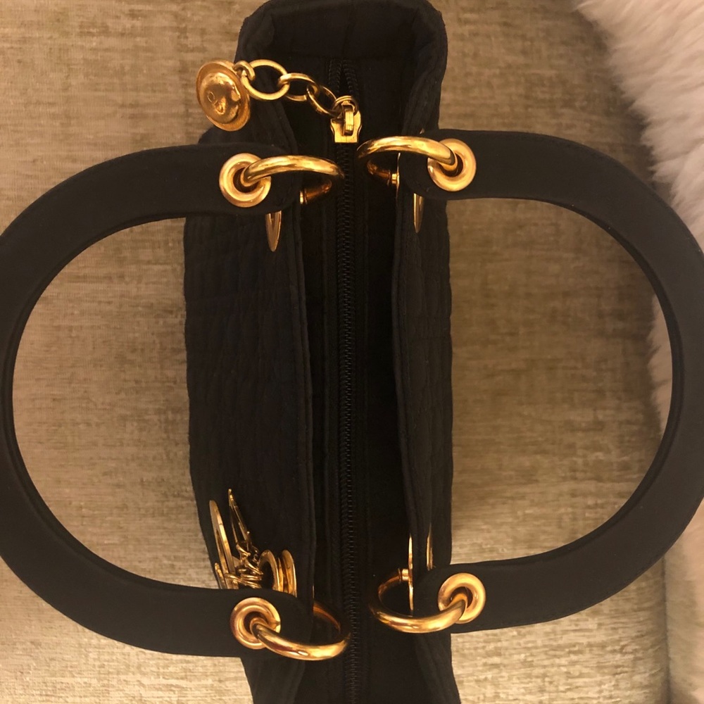 SOLD-Authentic Lady Dior Nylon Cannage bag - Picture 5 of 12